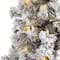 5ft. Pre-Lit Flocked West Virginia Fir Artificial Christmas Tree, Clear LED Lights